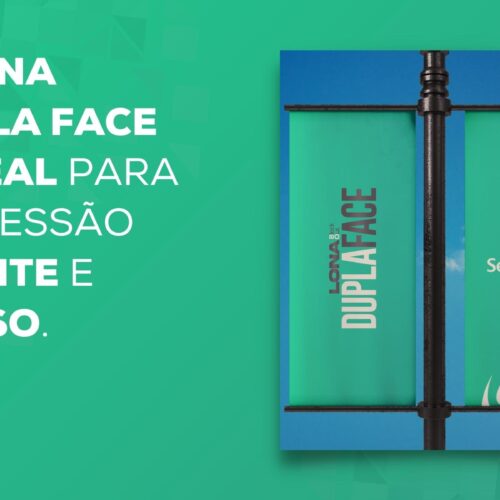 Lona Dupla Face na comunicação visual suspensa