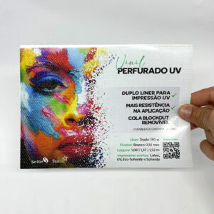 Vinil Adesivo Perfurado Premium UV