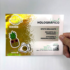 Vinil Adesivo Holográfico ID
