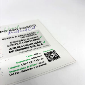 Vinil Adesivo PC 400 (Brilho) e PC 420 (Fosco)