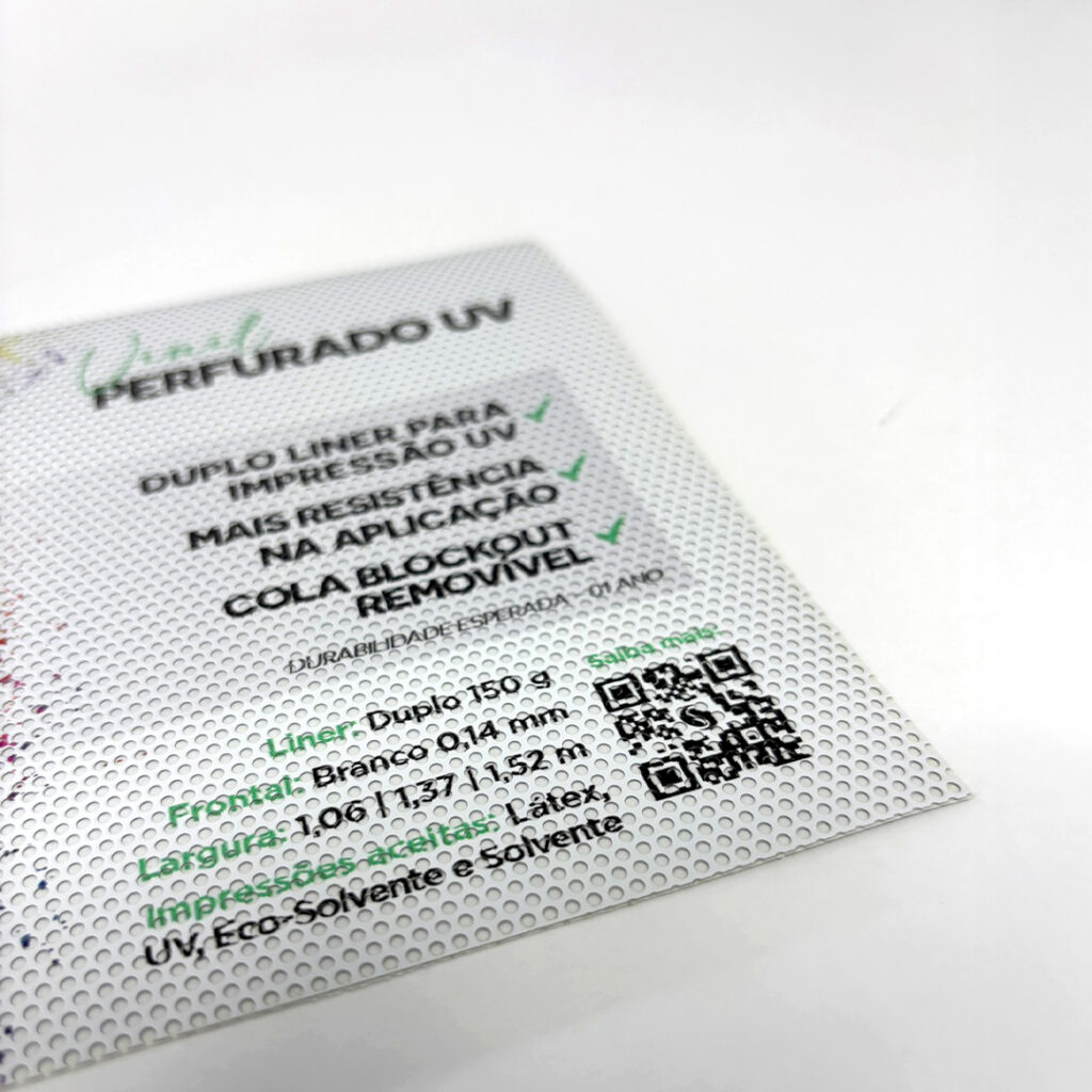 Vinil Adesivo Perfurado Premium UV - Serilon