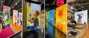 Estande com backlight na Interzoo 2026, em Nuremberg.